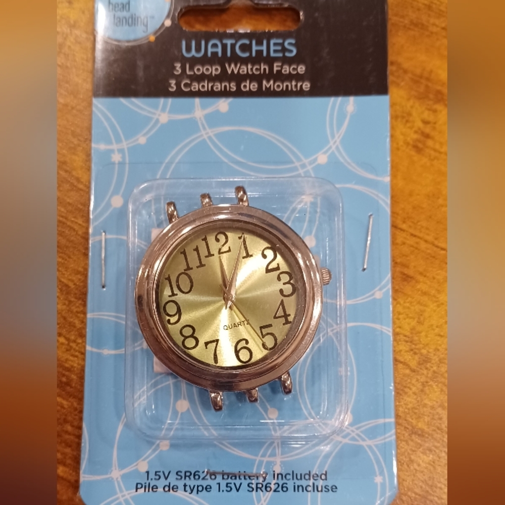 Bead landing 3 loop watch round face
